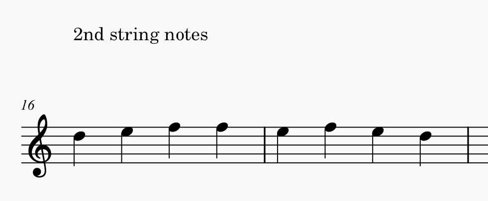 2nd string 2nd position